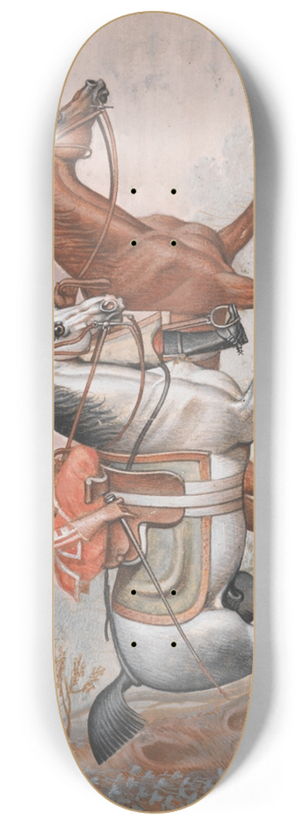 James Seymour - A Lady and a Gentleman Riding Out 8.25 inch art skate deck