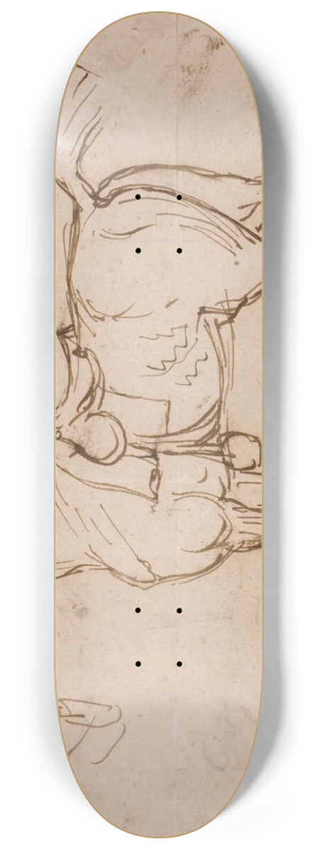 James Seymour - A Racehorse, Bridled and Saddled 8.25 inch art skate deck