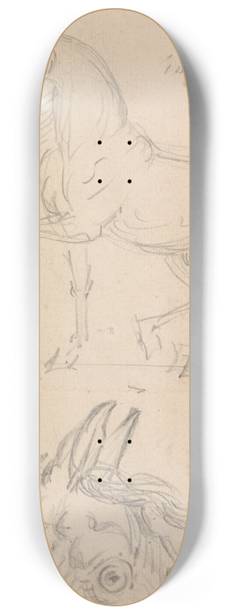 James Seymour - Horse Walking to Left 8.25 inch art skate deck