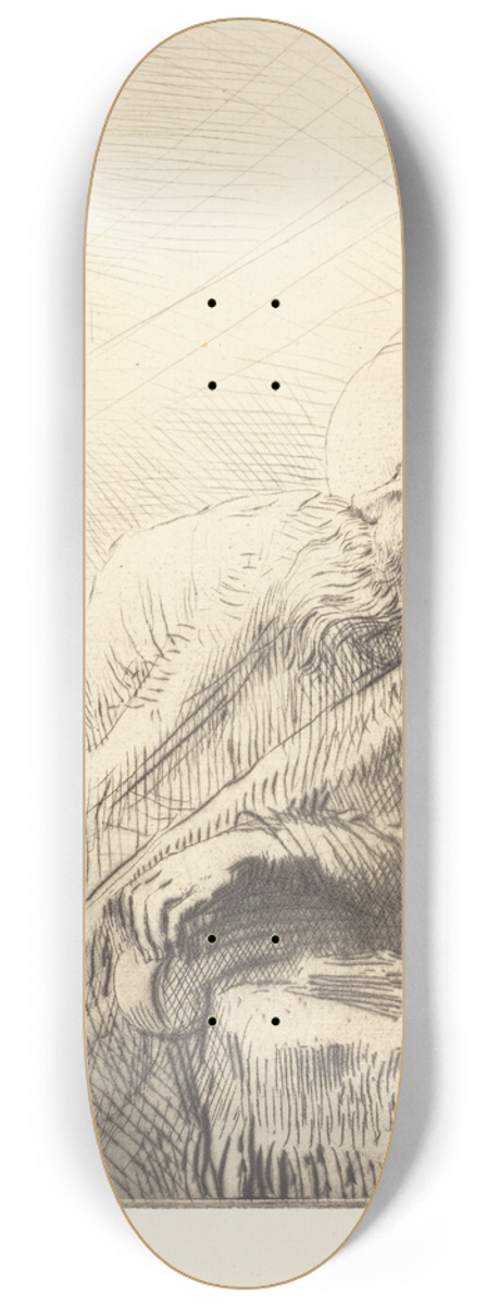 Alphonse Legros - Convalescent (Le convalescent) 8.25 inch art skate deck