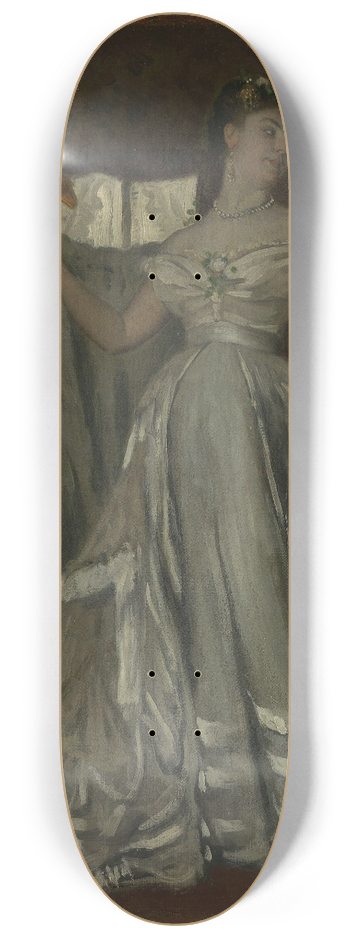 James Tissot - Lady and Chambermaid 8.25 inch art skate deck