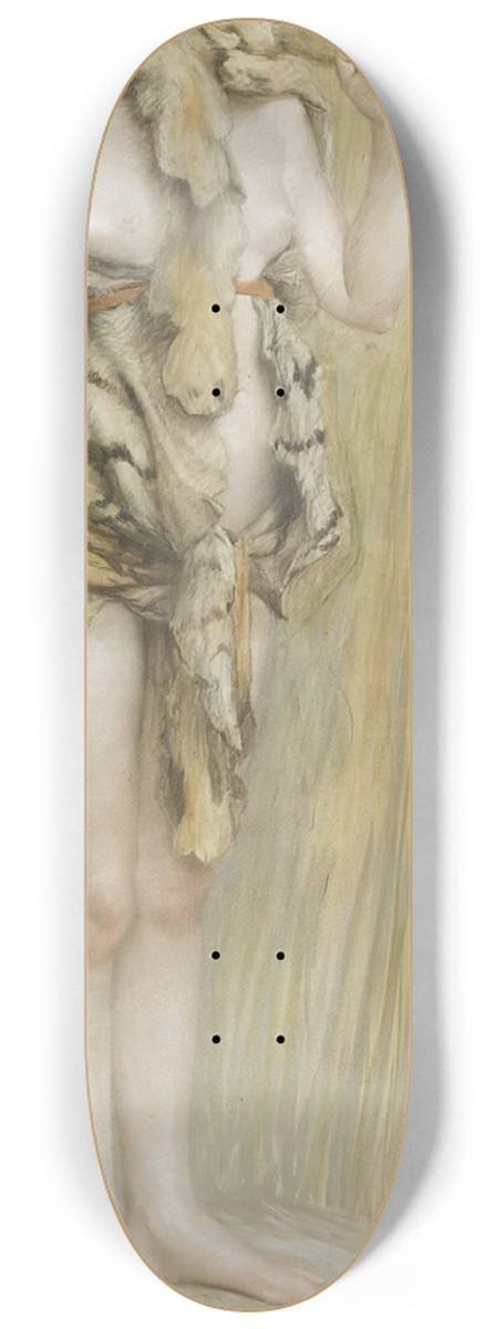 James Tissot - La Femme Prhistorique 8.25 inch art skate deck