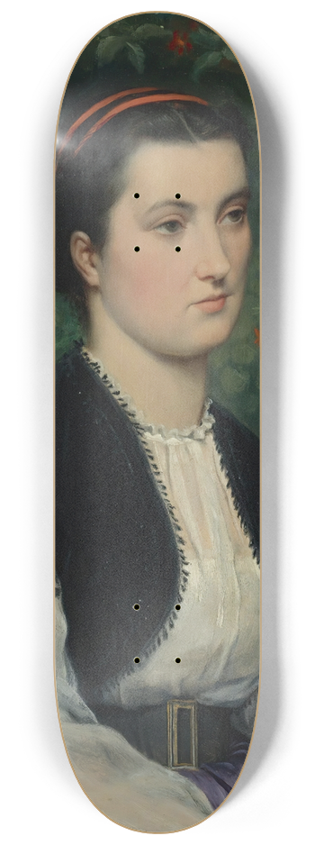 James Tissot - Portrait Of A Lady 8.25 inch art skate deck