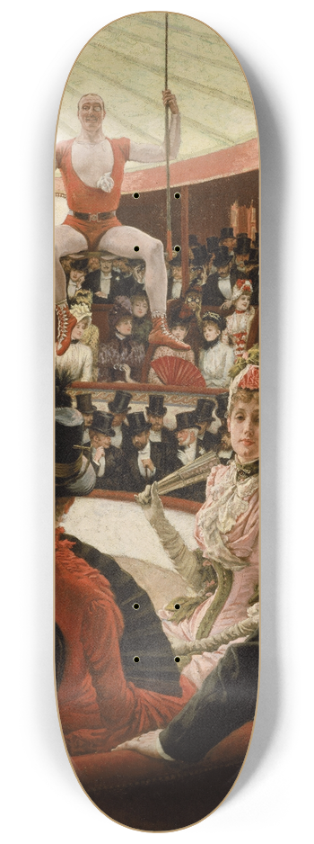 James Tissot - Women Of Paris- The Circus Lover 8.25 inch art skate deck