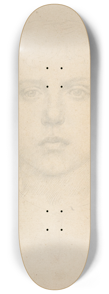 Alphonse Legros - Head of a Girl 8.25 inch art skate deck