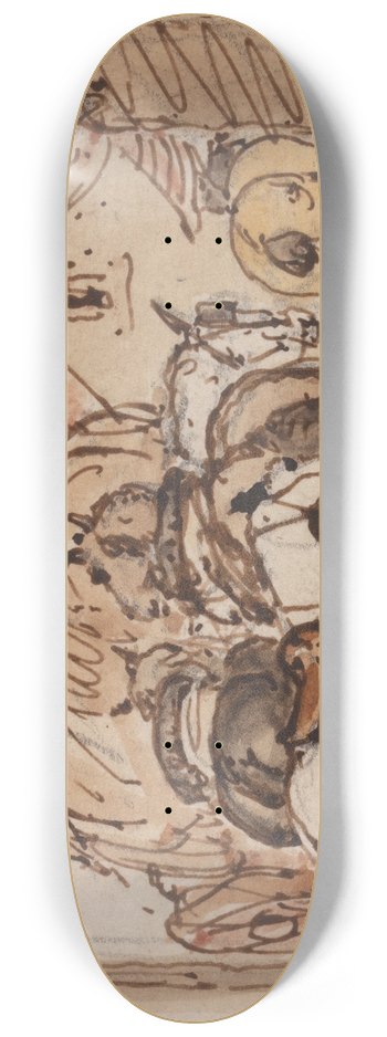 James Ward - Farmyard and Horses 8.25 inch art skate deck