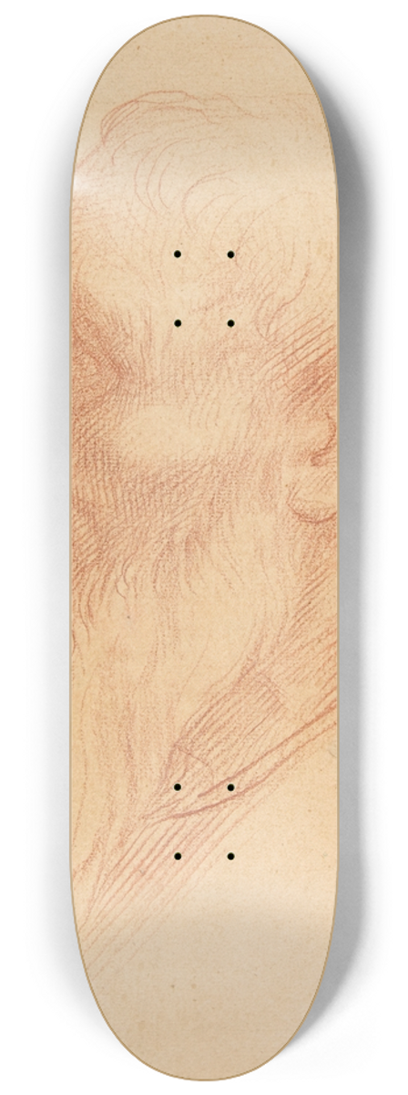 Alphonse Legros - Head of a Man 8.25 inch art skate deck