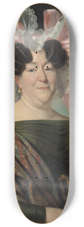 Jan Adam Kruseman - Portrait of a Lady 8.25 inch art skate deck