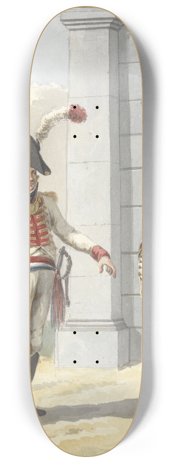 Jan Anthonie Langendijk - Grenadier officier en gemeene der Lijfgarde van de Raadpensionaris der Bataafsche Republiq 8.25 inch art skate deck