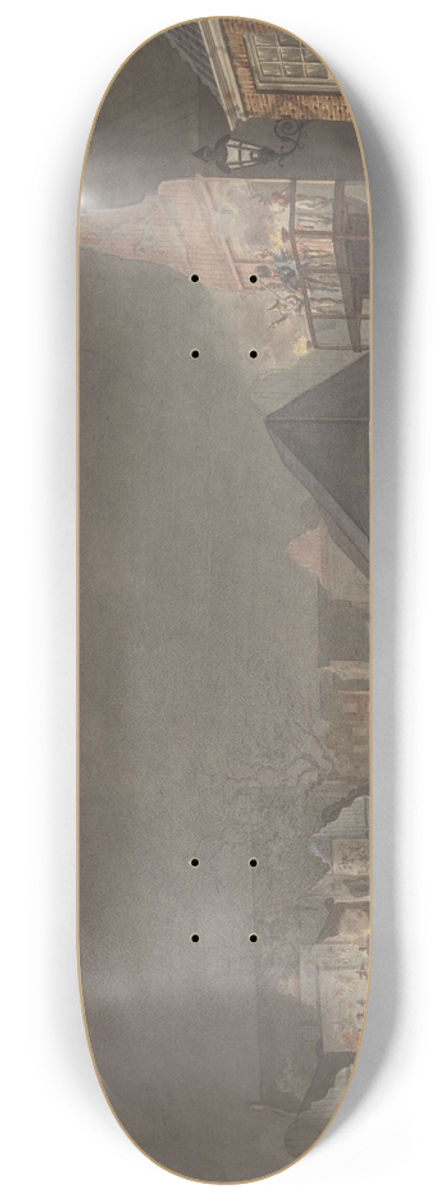 Jan Anthonie Langendijk - Kermis op de Botermarkt te Amsterdam 8.25 inch art skate deck