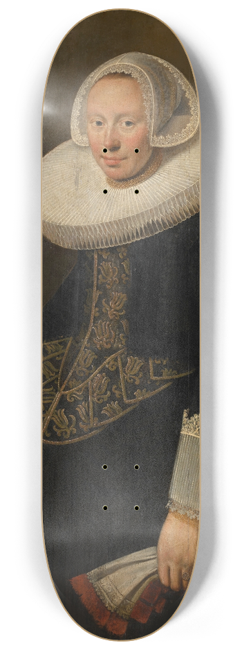 Jan Antonisz van Ravesteyn - Portrait of a Woman 8.25 inch art skate deck
