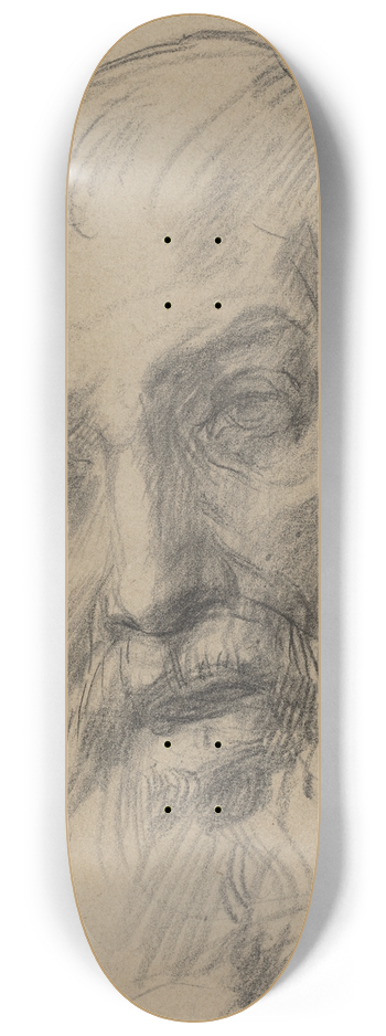 Alphonse Legros - Head of an Old Man 8.25 inch art skate deck
