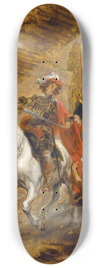 Jan Boeckhorst - Saint Martin Dividing His Cloak 8.25 inch art skate deck