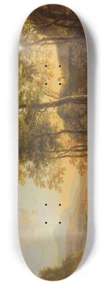 Jan Both - Wooded Hillside with a Vista 8.25 inch art skate deck