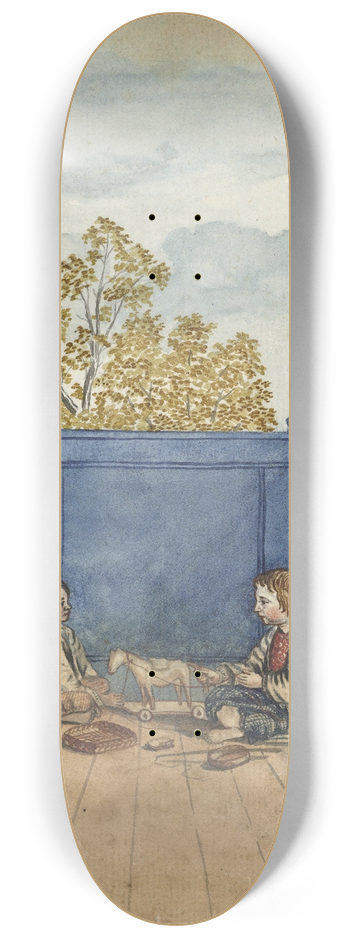 Jan Brandes - Galerij met zoon Jantje en slavinnetje Bietja 8.25 inch art skate deck