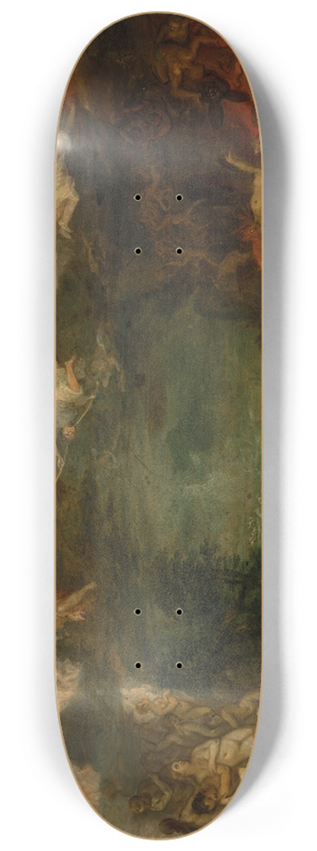 Jan Brueghel The Elder - The Last Judgement 8.25 inch art skate deck