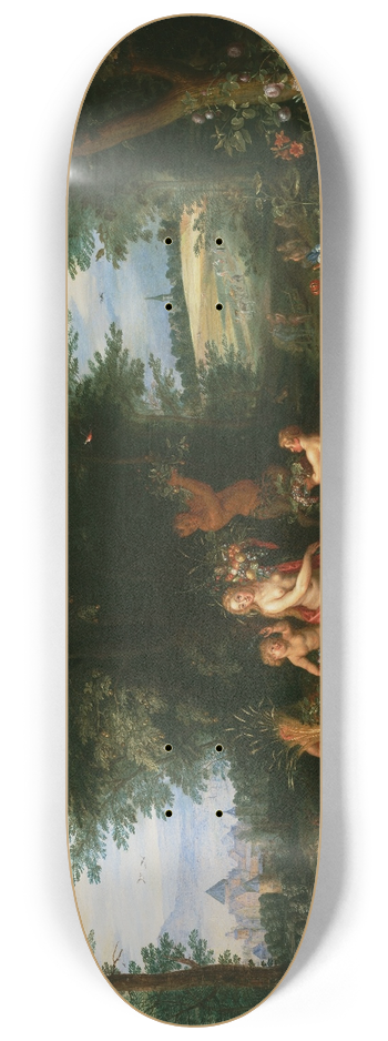 Jan Brueghel the Younger - Landscape With Ceres (Allegory of Earth) 8.25 inch art skate deck