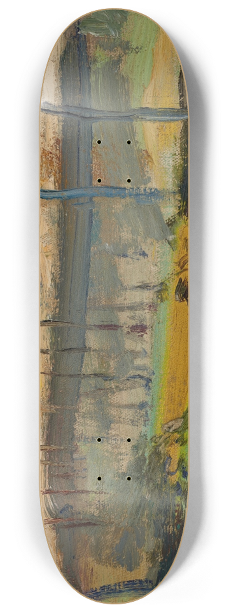 Jan Cigliski - In Front of the Orthodox Church at Evening 8.25 inch art skate deck