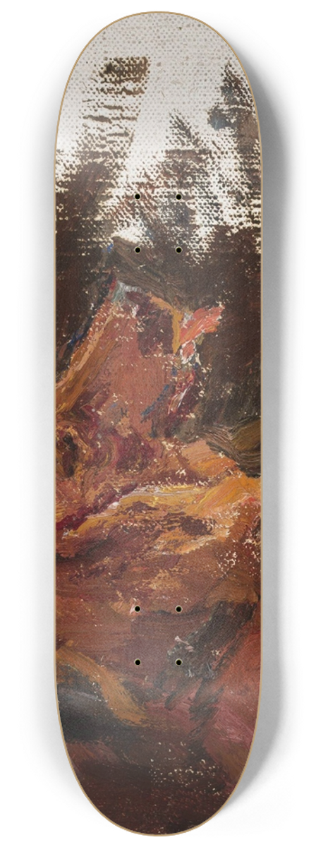 Jan Cigliski - Maryino  study of dogs head for the Portrait of Prince Golitsyn 8.25 inch art skate deck