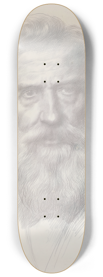 Alphonse Legros - Self-Portrait 8.25 inch art skate deck