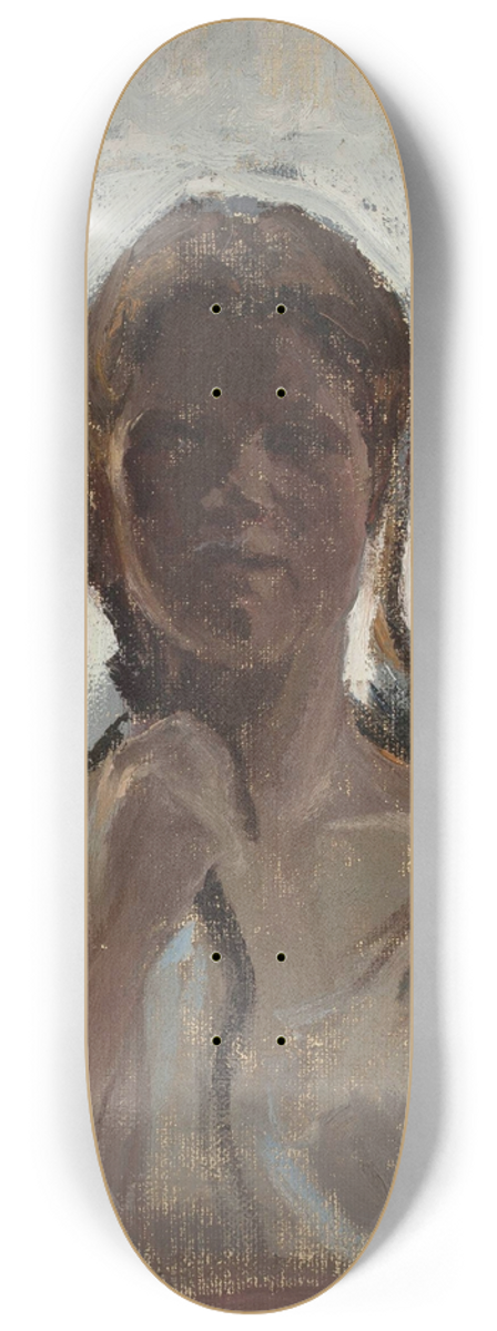 Jan Cigliski - Study of a girl 8.25 inch art skate deck