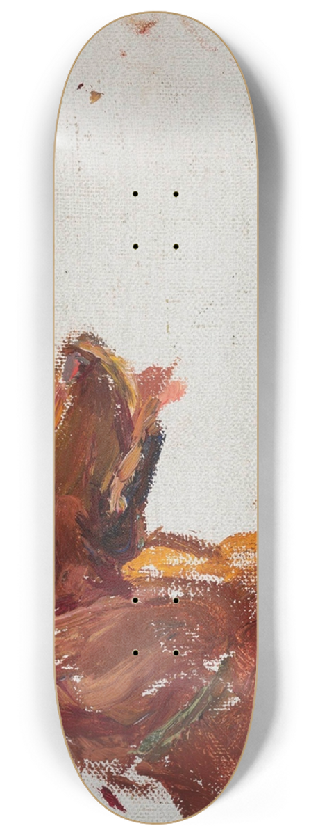 Jan Cigliski - Study of the head of the dog of Prince Golitsyn. Maryino. 8.25 inch art skate deck