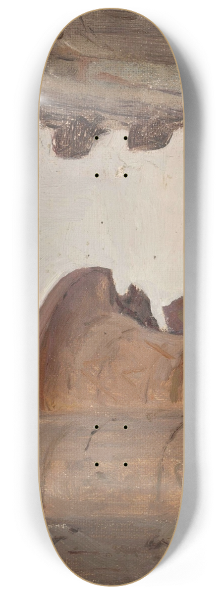 Jan Cigliski - Temple capital. From the journey to Egypt 8.25 inch art skate deck