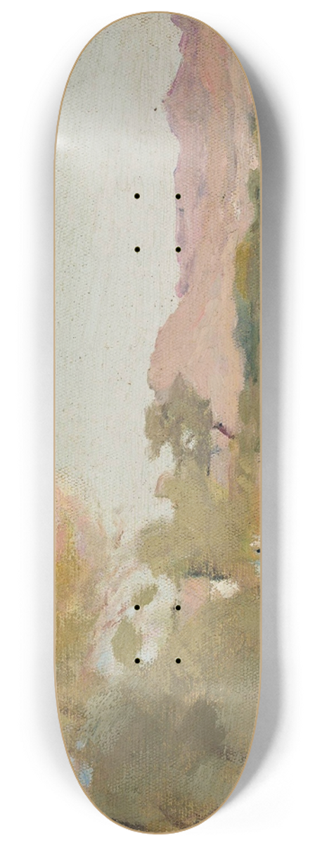 Jan Cigliski - Udaipur  Indian landscape. From the journey to India 8.25 inch art skate deck