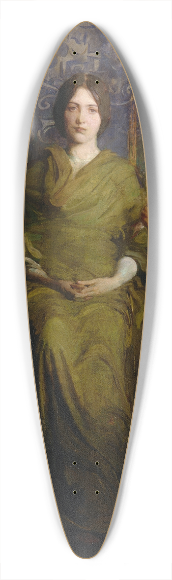 Abbott Handerson Thayer - Virgin Enthroned 39.3 inch art pintail longboard deck