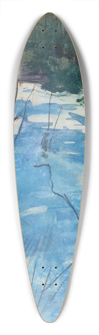 Abbott Handerson Thayer - Winter, Monadnock 39.3 inch art pintail longboard deck