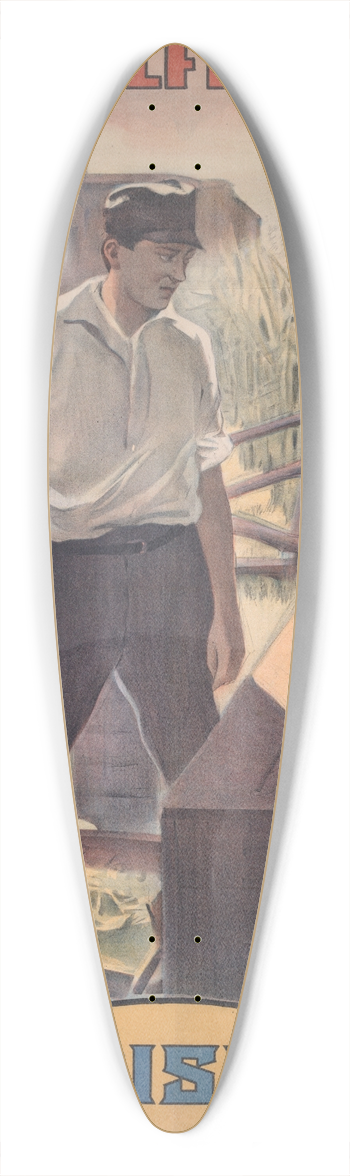 A.B.C. Co. - An Unselfish love. 39.3 inch art pintail longboard deck