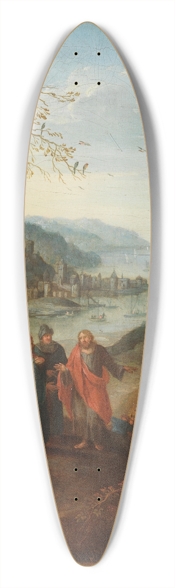 Abel Grimmer - Parable from the Barren Fig Tree 39.3 inch art pintail longboard deck