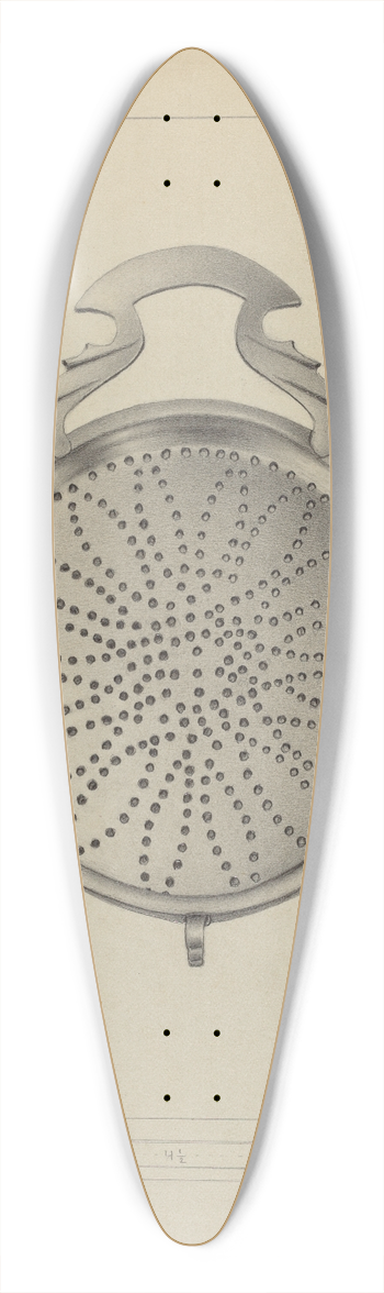 Aaron Fastovsky - Silver Punch Strainer 39.3 inch art pintail longboard deck
