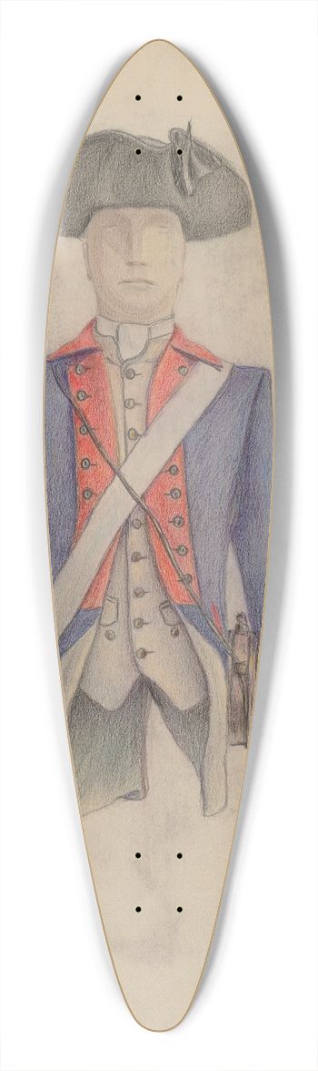 Aaron Fastovsky - Uniform 39.3 inch art pintail longboard deck