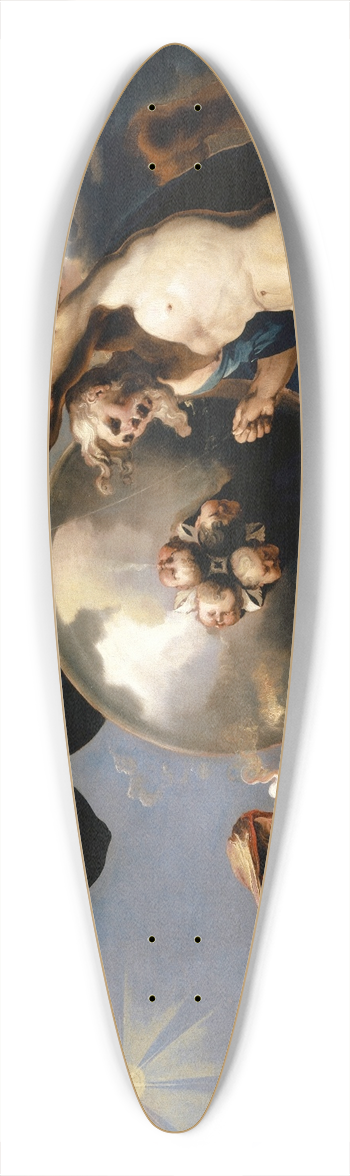 Abraham Hondius - Cosmic Allegory 39.3 inch art pintail longboard deck
