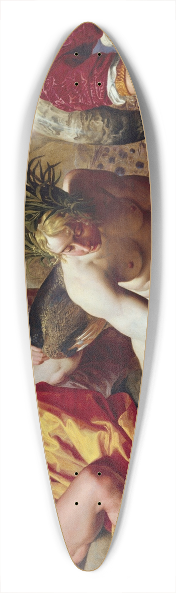 Abraham Janssens - The Four Elements 39.3 inch art pintail longboard deck