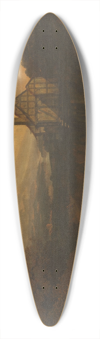 Abraham Jansz. Begeyn - Plundering 39.3 inch art pintail longboard deck