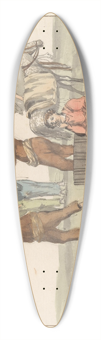 Abraham-Louis-Rodolphe Ducros - Klederdrachten van eiland Gozo 39.3 inch art pintail longboard deck