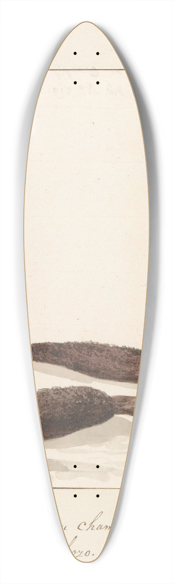 Abraham-Louis-Rodolphe Ducros - Zeldzame plant van eiland Gozo 39.3 inch art pintail longboard deck