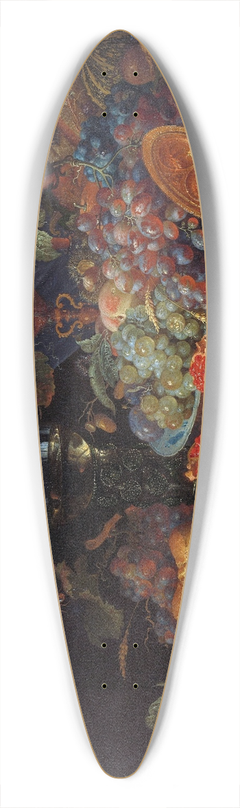Abraham Mignon - Still Life with Fruit and Oysters 39.3 inch art pintail longboard deck