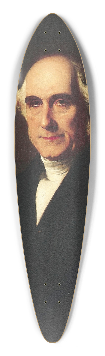 Abraham Solomon - Nathaniel Turnpike Levy 39.3 inch art pintail longboard deck