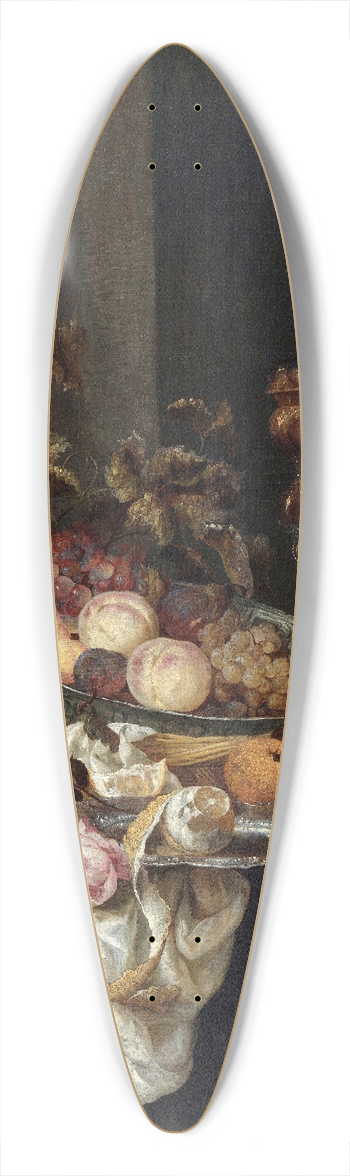 Abraham van Beyeren - Still Life 39.3 inch art pintail longboard deck