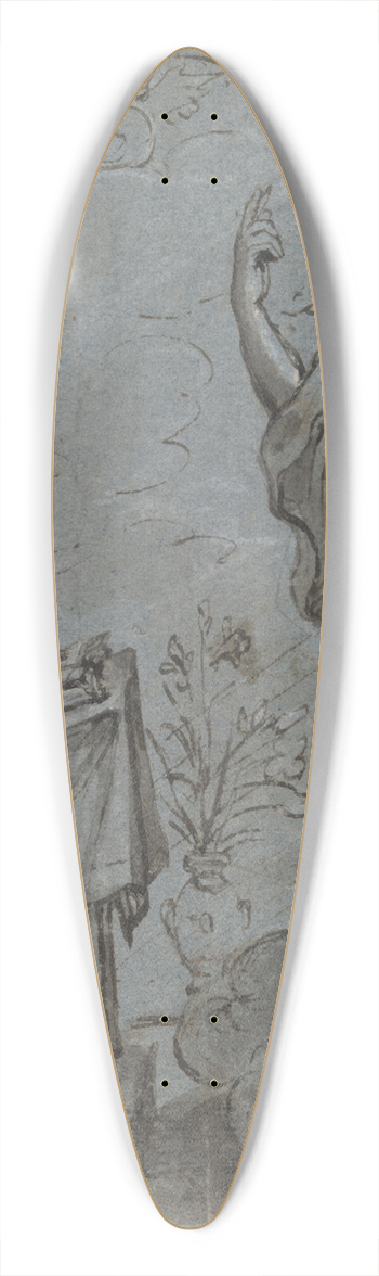 Abraham van Diepenbeeck - Annuciation 39.3 inch art pintail longboard deck