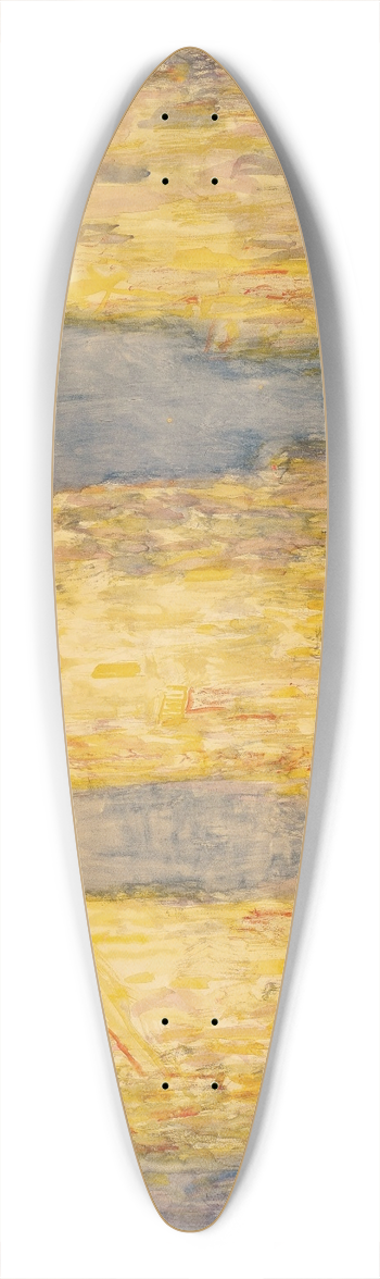 Abraham Walkowitz - Cityscape 39.3 inch art pintail longboard deck