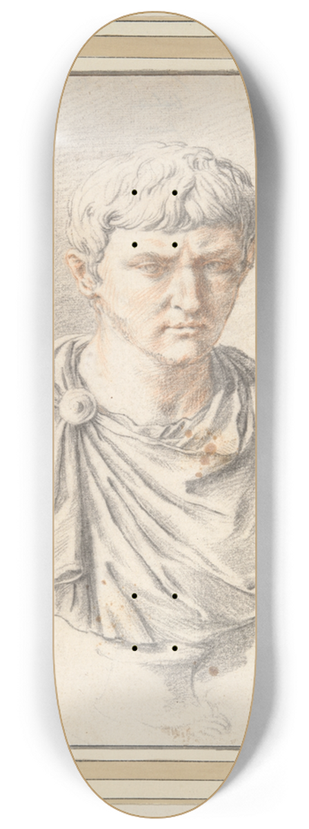 Jan de Bisschop - Portrait Bust ofAugustus 8.25 inch art skate deck