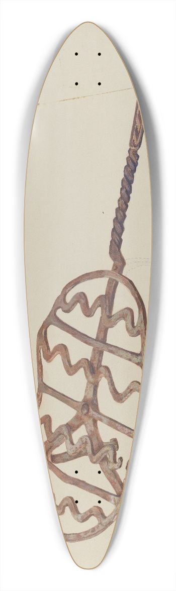 Adele Brooks - Wrought Iron Broiler 39.3 inch art pintail longboard deck