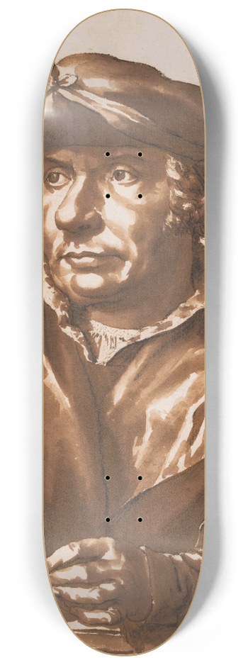 Jan de Bisschop - Portrait of a scholar 8.25 inch art skate deck