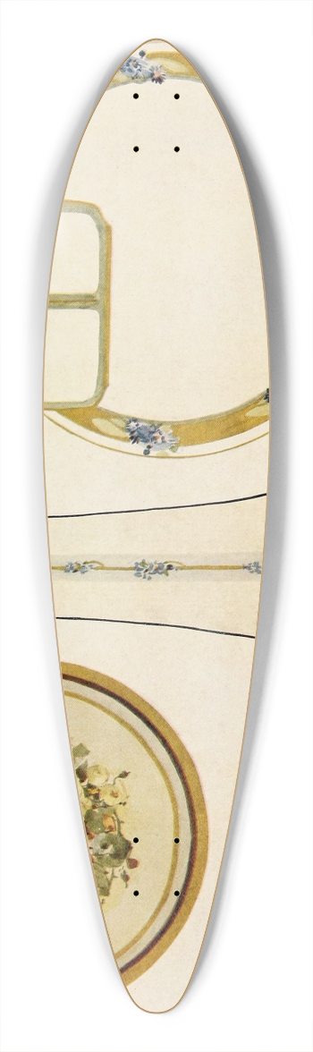 Adeline More - Naturalistic Designs adapted to Ceramic shapes 39.3 inch art pintail longboard deck