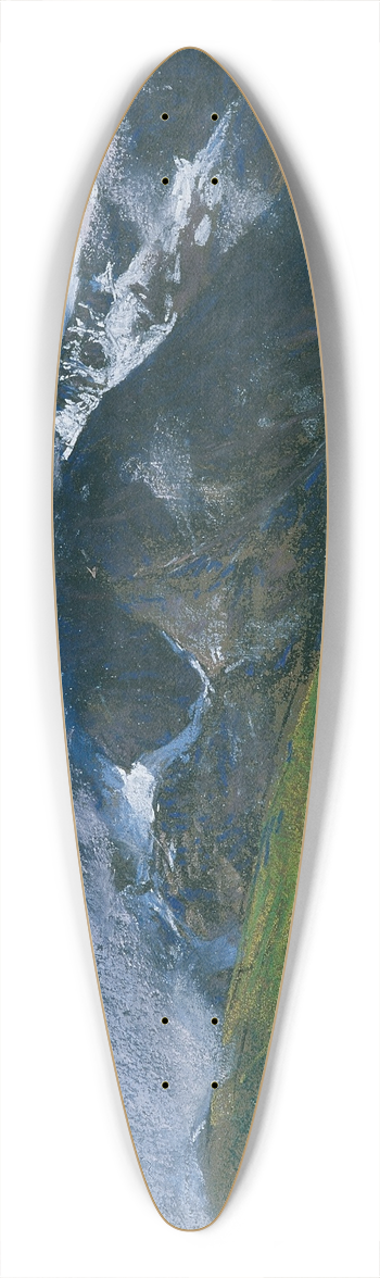 Adolf Gross - Aufsteigender Nebel 39.3 inch art pintail longboard deck