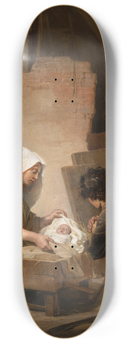 Jan de Bray - The Adoration of the Shepherds 8.25 inch art skate deck